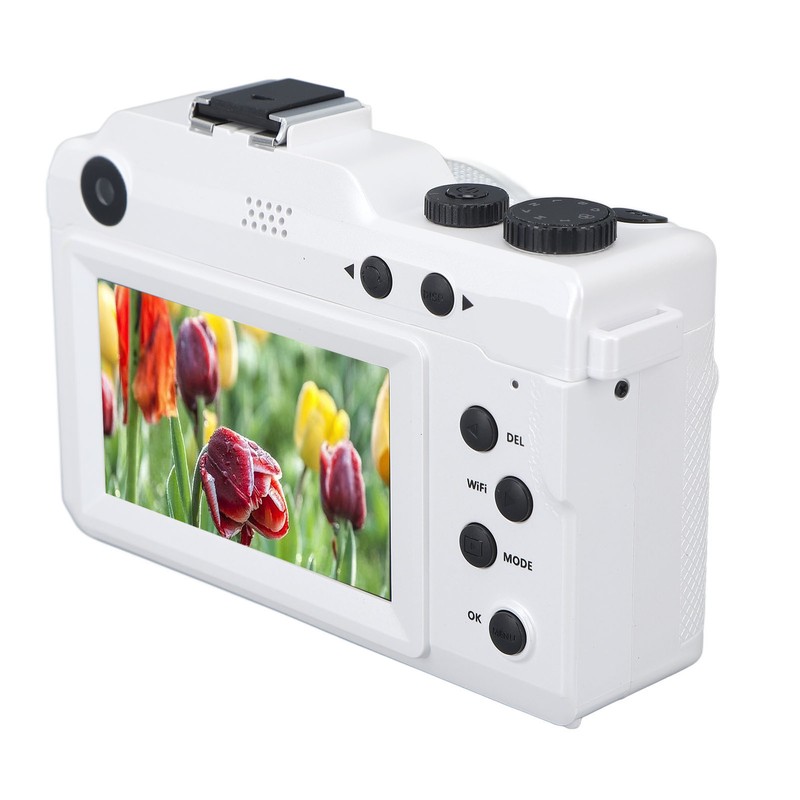 4K Digital Camera Front Rear Dual Lens 48 Megapixels 18X