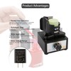 SLIYXTWIO Mini Vortex Mixer, Speed Range 300 to 2400 RPM,