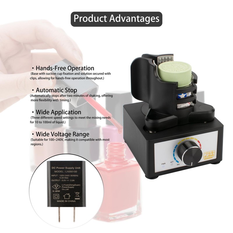 SLIYXTWIO Mini Vortex Mixer, Speed Range 300 to 2400 RPM,