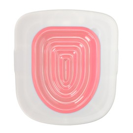Cat Toilet Training Kit Universal Reusable Environmentally Friendly Cat Toilet Trainer for Pet Cleaning White Tray, 1 Pink Inner Support