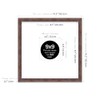 9x9" Square Picture Frame, Display Pictures 5x5" With Mat or