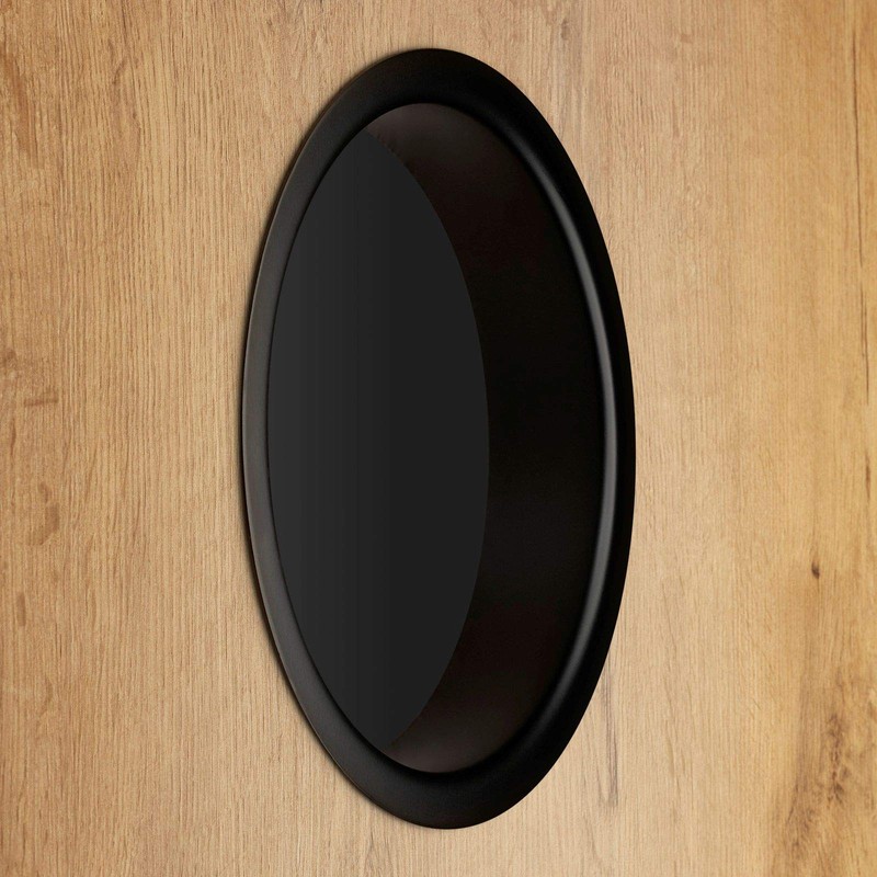 SOTECH Washbasin Throw-Through Ring Stainless Steel Matt Black Varnished Diameter