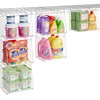 3-Pack Extra-Tall 13.6'' Hanging Laundry Basket Organizer, Foldable Wire Shelf
