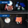 TOMVAES 4 Pack Car Trunk Net Mesh Auto Cargo Storage