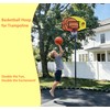 Hamnskyth Trampoline Basketball Hoop, Fits Most Straight & Curved Poles,