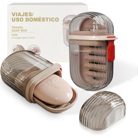 Jabonera de Viaje GAMAXIMA 129 Doble Capa Antideslizante y a Prueba de Fugas