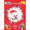 Bichon Frise Dog Christmas Card (Woofmas, Mum) - Special Animal