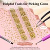 2160 Pcs Resin Half Round Pearls Kit,Mixed Sizes Flatback Gold