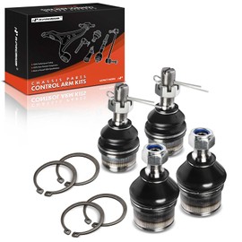 A-Premium Set of 4, Front Upper & Lower Ball Joints Kit, Compatible with Ford F-250 1980-1987, F-250 HD 1997, F-350 1980-1982 1984-1986, 4WD