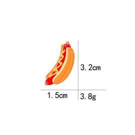 Hot Dog Cartoon Enamel Pins Brooch Creative Brooch Lapel Pin Badge Cute Metal Brooch Pins Accessories Decoration for Girls Boys Women Clothes Backpacks Decor