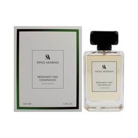 Swiss Arabian Bergamot and Cedarwood - Arabian Perfume for Men - Long-Lasting Cologne for Men - Eau de Parfum - Citrus, Woody Fragrances - 3.4 oz