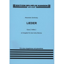 Zemlinsky: Lieder, Op. 2 - Book 2 (High Voice)
