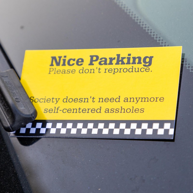Nice Parking Please Don't Reproduce - Bad Parking Business Cards