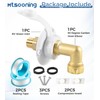 Mtsooning RV City Water Fill Inlet with Elbow Check Valve,