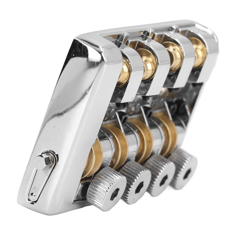 4 String Headless Electric Bass Bridge Zinc Alloy Brass Bridge