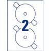 Avery J8676-25 Printable, Customisable Full Face CD Labels, 2 Labels