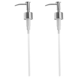 2 Piezas Repuesto Bomba Dispensador Jabón Loción Acero Inoxidable Plástico Compatible Botellas Champú Baño Cocina