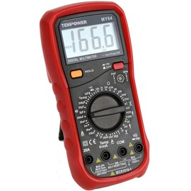 Tekpower MY64 Multimeter with AC & DC Current @ 20A,Capacitance, Frequency,Tmeperature, Transistor Test & More