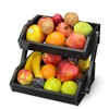 G.a HOMEFAVOR Fruit Basket for Kitchen, 2-Tier Fruit Bowl for