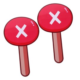 GRIRIW 2Pcs Handheld Voting Paddle Multi Function Game Board for Classroom Interactive Teaching PVC with Reinforcement for Voting and Assessment