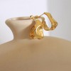 StyleJella Chunky Gold Earrings for Women - 14K Gold/Silver Plated