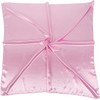 New Satin Solid Silk Scarf Hijab Plain Shiny Soft Big Large Square Head Neck Wrap 90cm X 90cm (Baby Pink)