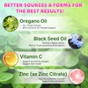 Mchokuu Oil of Oregano with Black Seed Oil Gummies, Raspberry,