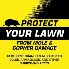 Tomcat Tomcat Mole & Gopher Repellent Granules, Safe for Lawn and Garden, Formulated with Castor Oil, 4 lbs.