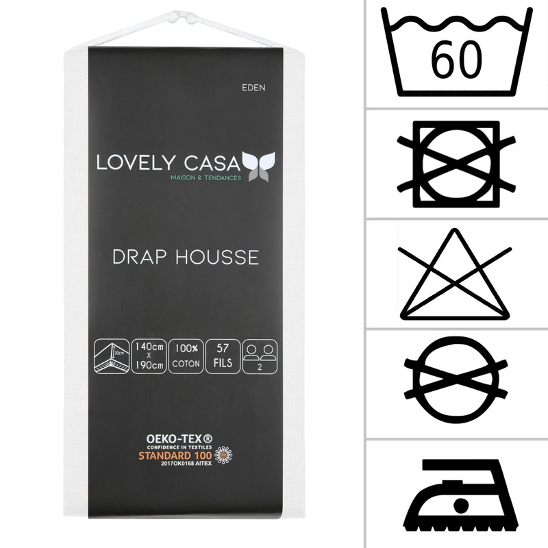 Lovely Casa - Fitted sheet - Size 140 x 190