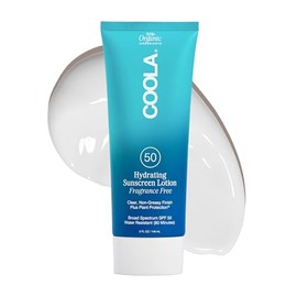 COOLA Organic Sunscreen SPF 50 Sunblock Body Lotion, Dermatologist Tested Skin Care for Daily Protection, Vegan and Gluten Free, Fragrance Free, 5 Fl 