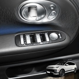 YOUTOOCAR Door Lock Switch Covers Compatible with Hyundai IONIQ 9 Accessories (Carbon Fiber Pattern)