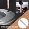 VGOL 2 Pieces 6mm Handle Beveled Cutter Drill Bit V-Groove