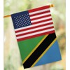 Americana Home & Garden Tanzania US Friendship House Flag Regional