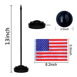 TSMD 202 Countries International World Desk Flags Set Small Mini Office Table Stick Flag with Stand Base,All Countries Flags,5x8 Inch