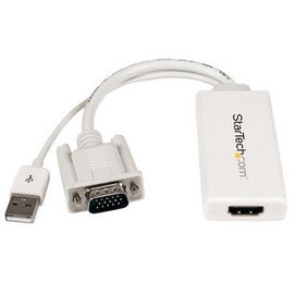 StarTech VGA2HDU VGA TO HDMI ADAPTER WITH USB AUDIO & POWER -PORTABLE VGA TO HDMI CONVERTER -1080
