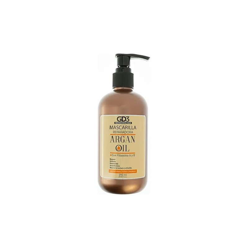 Kit Shampoo Acondicionador Y Mascarilla Gd3 Aceite De Argan