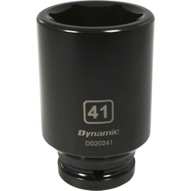 Dynamic Tools D020241 3/4" Drive 6 Point Metric Impact Socket with 41mm Deep Length