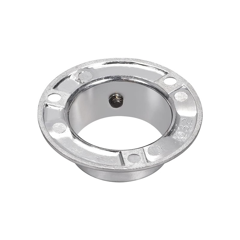 sourcing map Closet Wardrobe Rod Flange,32mm/1.26inch Dia, Socket Bracket Support