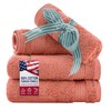 American Veteran Towel, 100% Cotton Turkish Washcloths for Bathroom Essentials