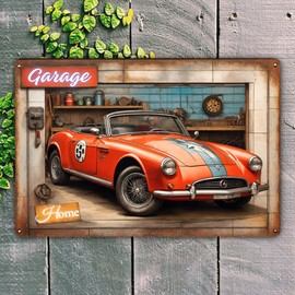 Vintage Classic Car Sign - Garage Wall Art for Home, Man Cave, Shed, Bar, Garden, Workshop, Bedroom Gifts, Indoor/Outdoor - 20cm x 30cm