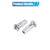 X AUTOHAUX 36pcs 14G J Bend Bike Steel Spokes 8.66"