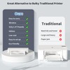 JADENS Portable Printers Wireless for Travel, Support 8.5" X 11"