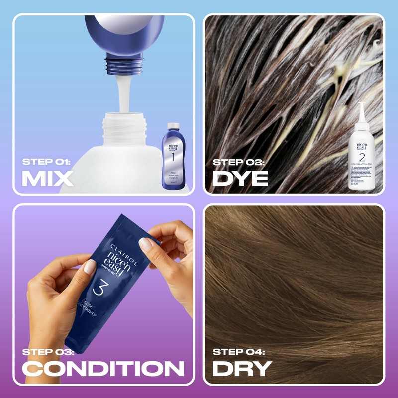 Clairol Nice'n Easy Tone+Gloss Semi Permanent Hair Dye - 700/91