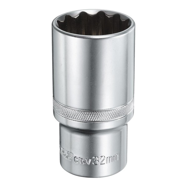 HARFINGTON 1/2" Drive by 32mm 12-Point Deep Socket 78mm Length