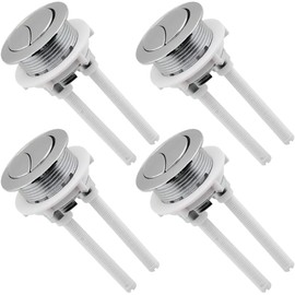 4Pcs 38mm Toilet Tank Push Button, Dual Push Flushing Toilet Button, Toilet Tank Button Replacement with Thread Diameter, 1.5Inch