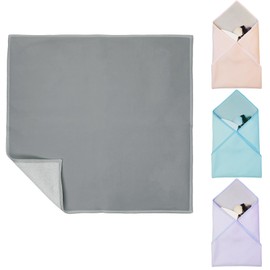 Self Adhesive Magic Cloth Makeup Bag,Portable Travel Cosmetic Bag For Valuables Storage Protection, Camera Lens Protective Clean,Travel Organizer,Warm Gifts and Daily Use(Gray, 21.65-Inch)