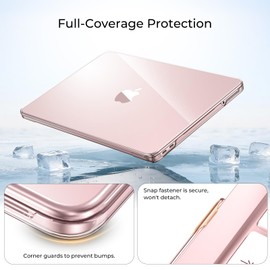 for MacBook Neo Case 13 inch 2026 Model A3404, Crystal Blush