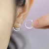 Anti-Allergy Unisex Plastic Hoop Ear Retainers & Nose Rings Set,