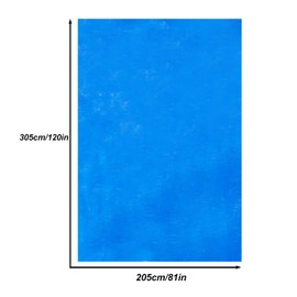 Hlimior 10x6.7Ft Rectangular Frame Pool Ground Cloths, Waterproof PE Swimming Pool Liner Pad for Protect Above Ground Pool Blanket for Frame Pools Accessories Prevents Punctures Pool Tarp