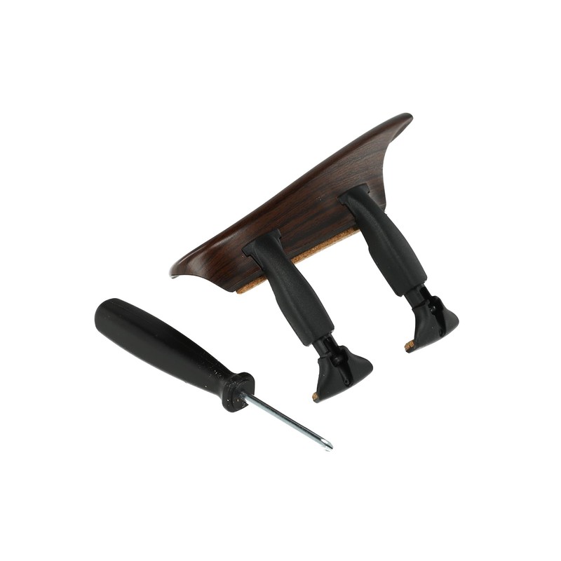 Wittner Violin Chin Rest 4/4 Rosewood High-Tech Plastic Anatomically Shaped
